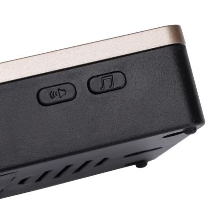 Aigostar - Campainha sem fios 3xAA/12V IP44 preto/cobre