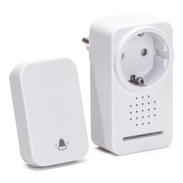 Aigostar - Campainha Sem Fios Plug-in 1Z 230V IPX4 branco