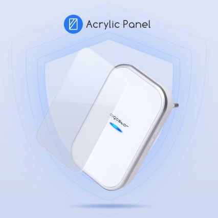 Aigostar - Campainha Sem Fios Plug-in 230V IP44 branco