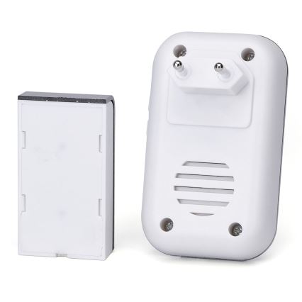 Aigostar - Campainha Sem Fios Plug-in 230V IP44 branco