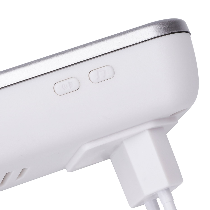 Aigostar - Campainha Sem Fios Plug-in 230V IP44 branco