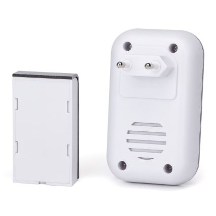 Aigostar - Campainha Sem Fios Plug-in 230V IP44 prateado