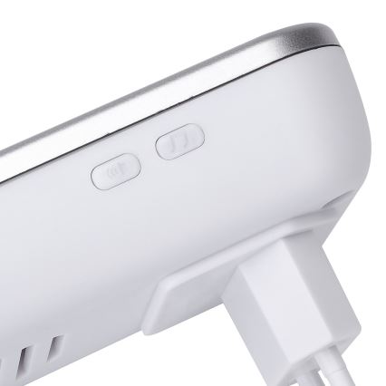 Aigostar - Campainha Sem Fios Plug-in 230V IP44 prateado