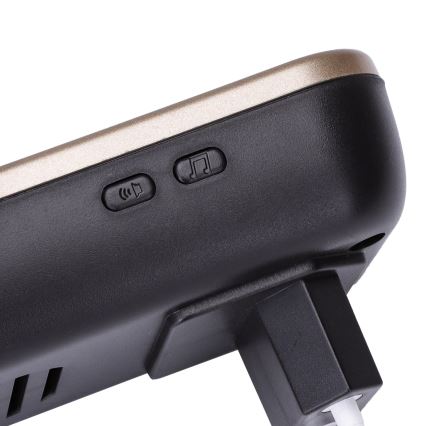 Aigostar - Campainha Sem Fios Plug-in 230V IP44 preto