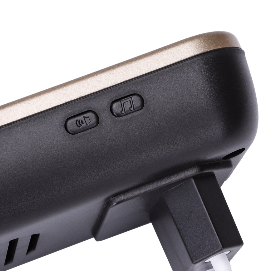 Aigostar - Campainha Sem Fios Plug-in 230V IP44 preto