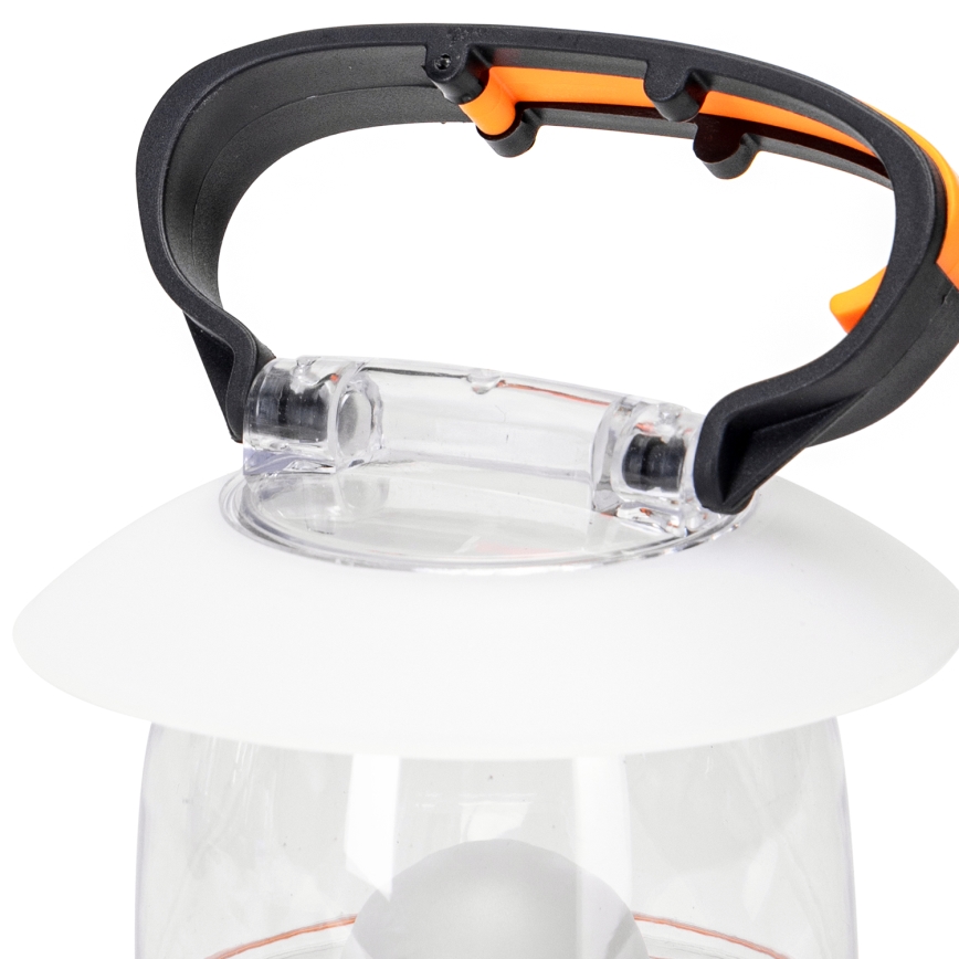 Aigostar - Candeeiro de campismo portátil LED/4xAA laranja