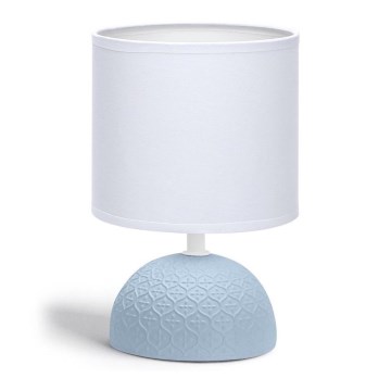 Aigostar - Candeeiro de mesa 1xE14/40W/230V azul/branco