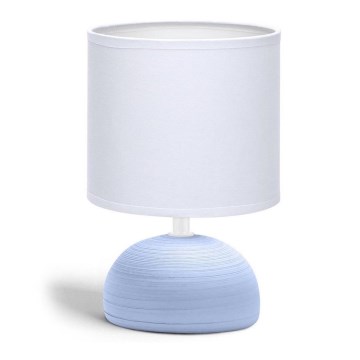 Aigostar - Candeeiro de mesa 1xE14/40W/230V azul/branco