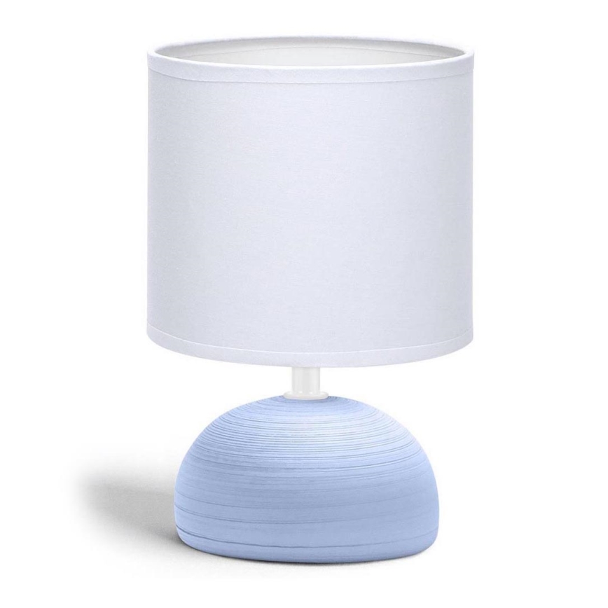 Aigostar - Candeeiro de mesa 1xE14/40W/230V azul/branco
