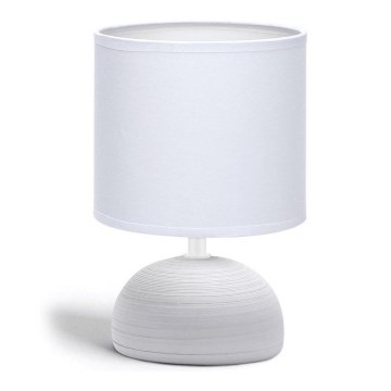 Aigostar - Candeeiro de mesa 1xE14/40W/230V cinzento/branco