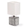 Aigostar - Candeeiro de mesa 1xE14/40W/230V cinzento/branco