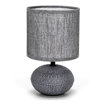 Aigostar - Candeeiro de mesa 1xE14/40W/230V cinzento