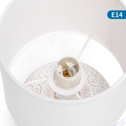Aigostar - Candeeiro de mesa 1xE14/40W/230V