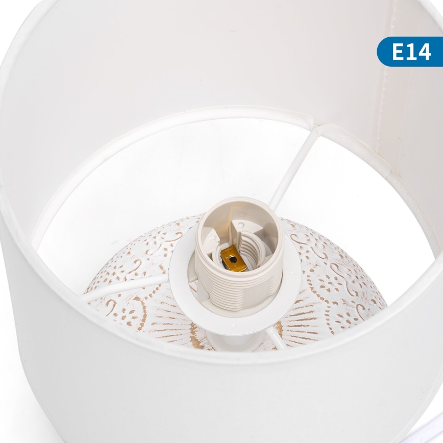 Aigostar - Candeeiro de mesa 1xE14/40W/230V