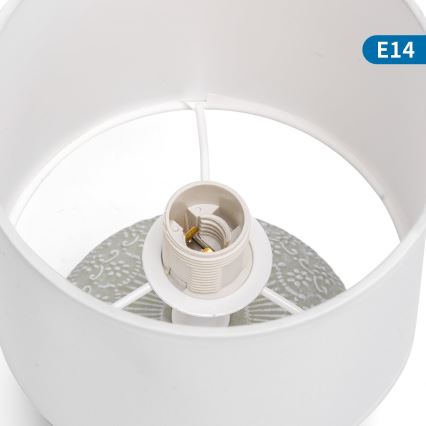 Aigostar - Candeeiro de mesa 1xE14/40W/230V