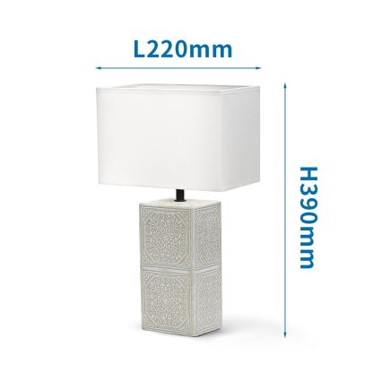 Aigostar - Candeeiro de mesa 1xE14/40W/230V