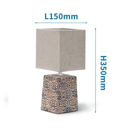 Aigostar - Candeeiro de mesa 1xE14/40W/230V