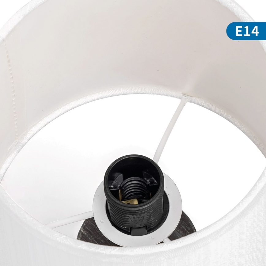 Aigostar - Candeeiro de mesa 1xE14/40W/230V preto