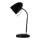 Aigostar - Candeeiro de mesa 1xE27/36W/230V preto/cromado brilhante