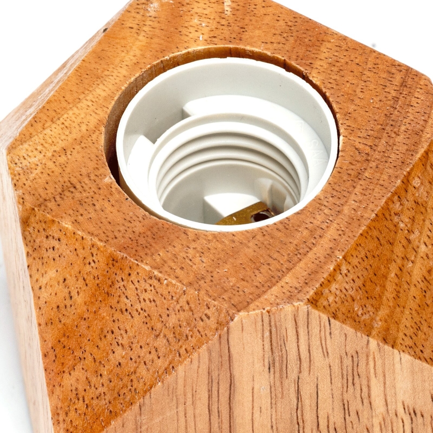 Aigostar - Candeeiro de mesa 1xE27/60W/230V árvore da borracha