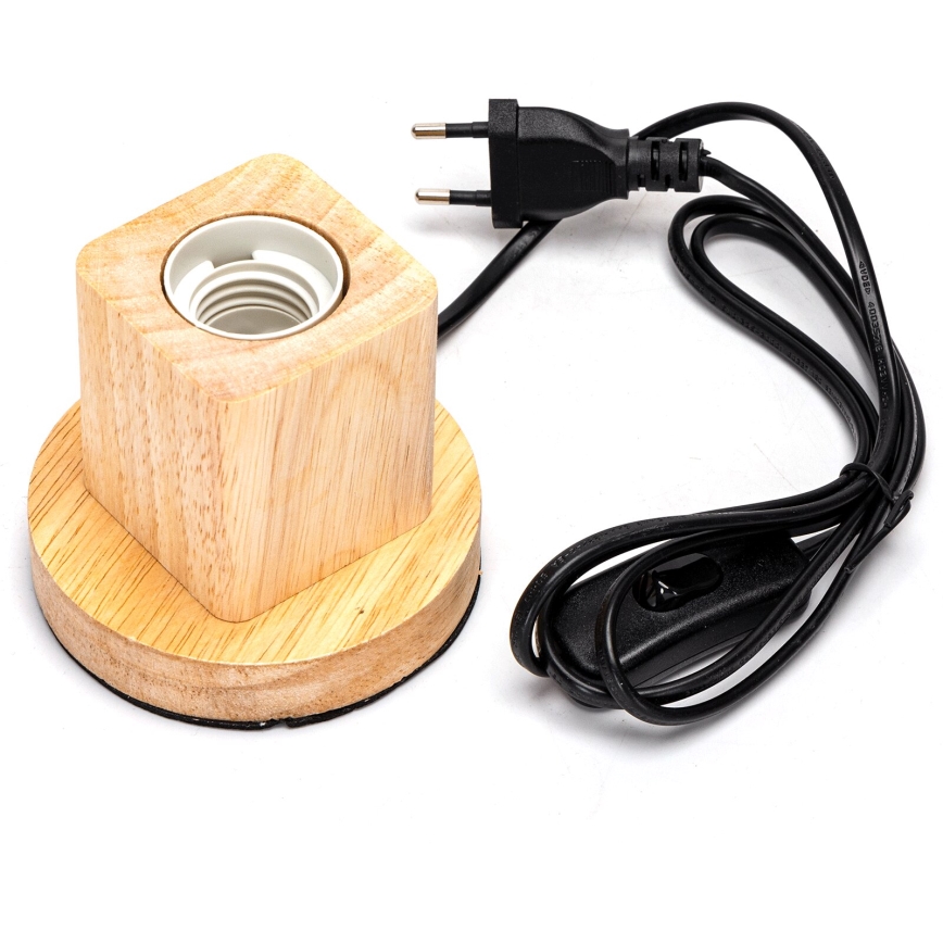 Aigostar - Candeeiro de mesa 1xE27/60W/230V árvore da borracha