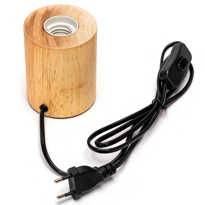 Aigostar - Candeeiro de mesa 1xE27/60W/230V bege