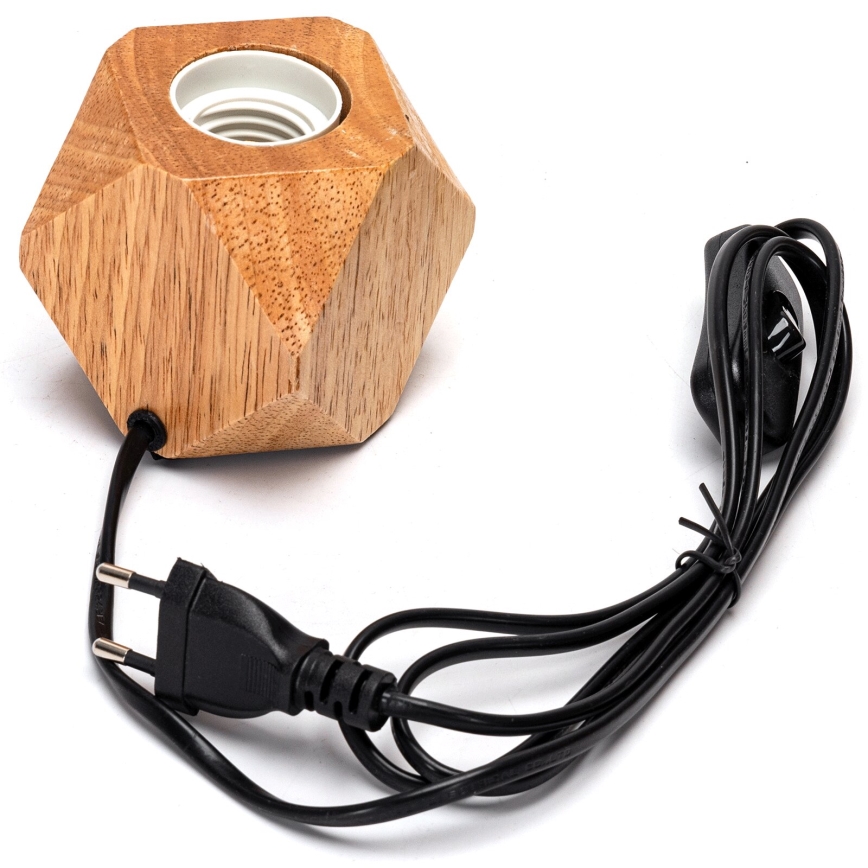 Aigostar - Candeeiro de mesa 1xE27/60W/230V bege