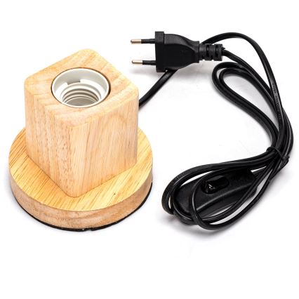 Aigostar - Candeeiro de mesa 1xE27/60W/230V bege
