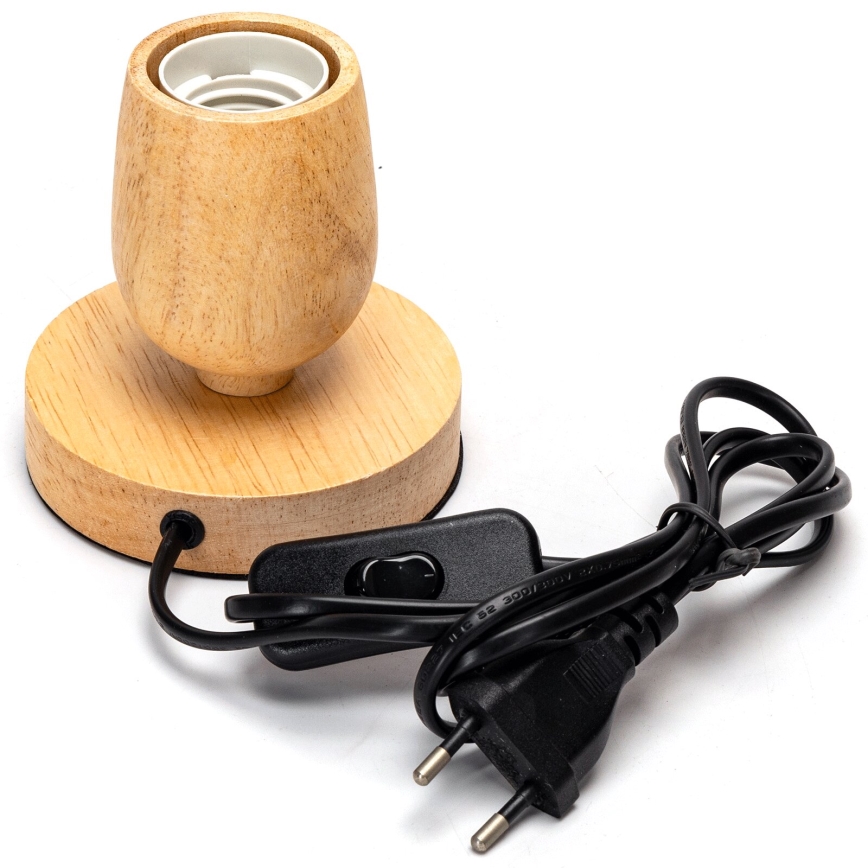 Aigostar - Candeeiro de mesa 1xE27/60W/230V bege