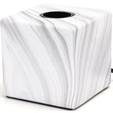 Aigostar - Candeeiro de mesa 1xE27/60W/230V branco/cinzento