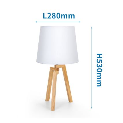 Aigostar - Candeeiro de mesa 1xE27/60W/230V