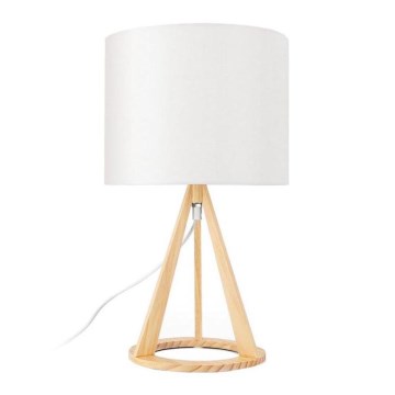 Aigostar - Candeeiro de mesa 1xE27/60W/230V pinho