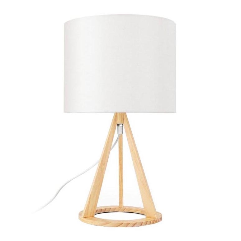 Aigostar - Candeeiro de mesa 1xE27/60W/230V pinho