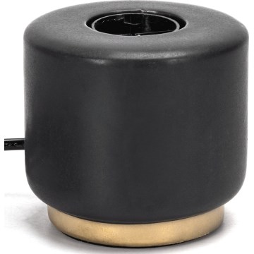 Aigostar - Candeeiro de mesa 1xE27/60W/230V preto