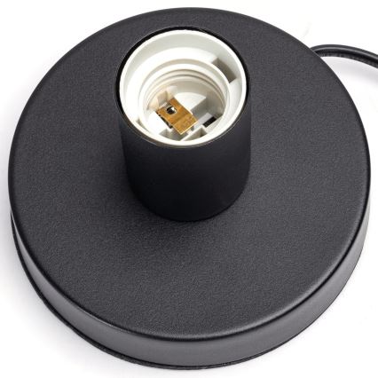Aigostar - Candeeiro de mesa 1xE27/60W/230V preto