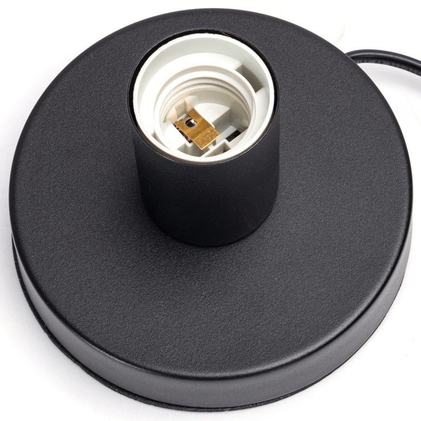 Aigostar - Candeeiro de mesa 1xE27/60W/230V preto