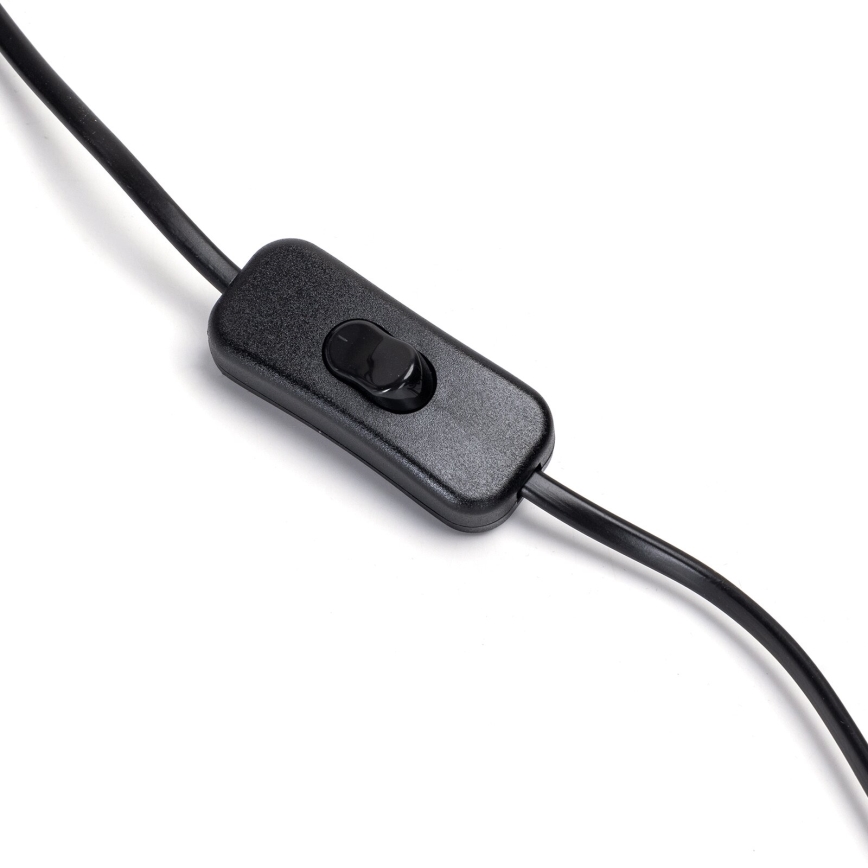 Aigostar - Candeeiro de mesa 1xE27/60W/230V preto