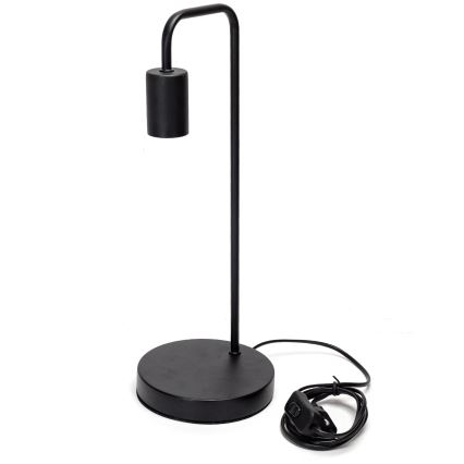 Aigostar - Candeeiro de mesa 1xE27/60W/230V preto