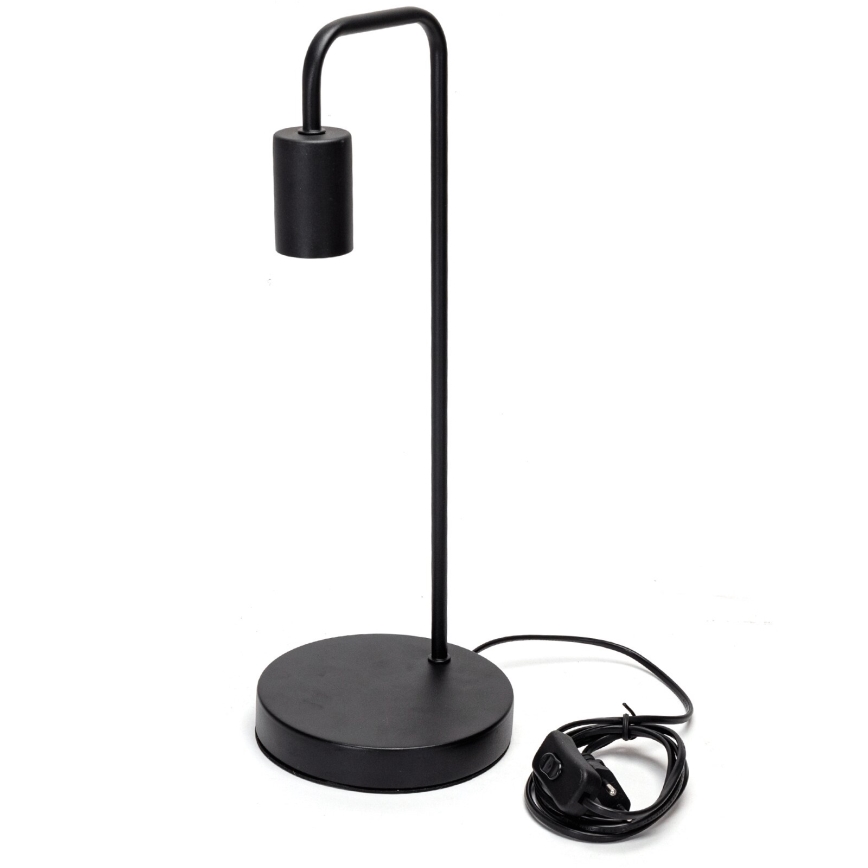 Aigostar - Candeeiro de mesa 1xE27/60W/230V preto