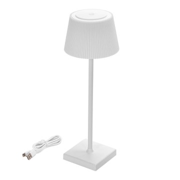 Aigostar - Candeeiro de mesa LED exterior recarregável com regulação LED/4W/5V 3600mAh branco IP54