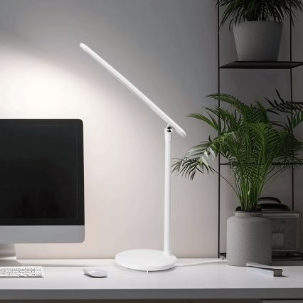 Aigostar - Candeeiro de mesa LED tátil recarregável com regulação LED/3W/5V 1200mAh 3000/4000/6500K