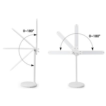 Aigostar - Candeeiro de mesa LED tátil recarregável com regulação LED/3W/5V 1200mAh 3000/4000/6500K
