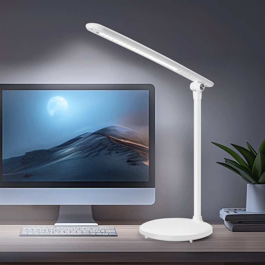 Aigostar - Candeeiro de mesa tátil LED recarregável com regulação LED/3W/5V 1800 mAh