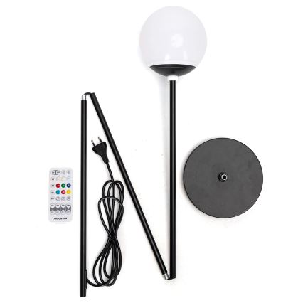 Aigostar - Candeeiro de pé LED RGBW dimerizável MESH LED/8W/230V + controlo remoto
