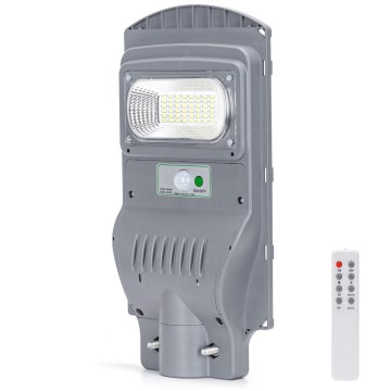 Aigostar - Candeeiro de rua solar LED com sensor LED/50W/3,2V 5000mAh IP65 6500K + comando