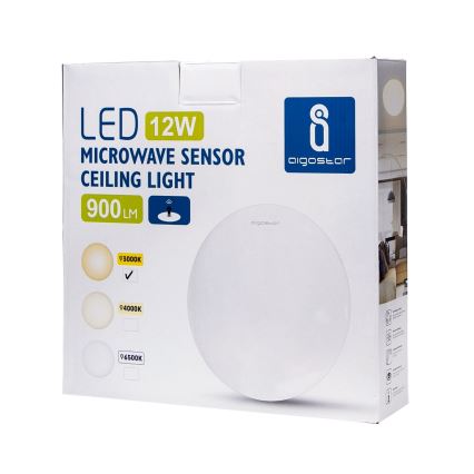 Aigostar - Candeeiro de tecto LED/12W/230V 3000K Ø 28 cm