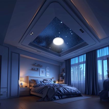 Aigostar - Plafon de teto LED dimerizável MESH LED/36W/230V 3000-6500K Ø 49,5 cm + controlo remoto