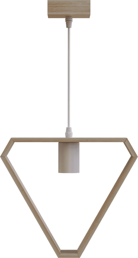 Aigostar - Candeeiro pendente com cabo 1xE27/60W/230V bege