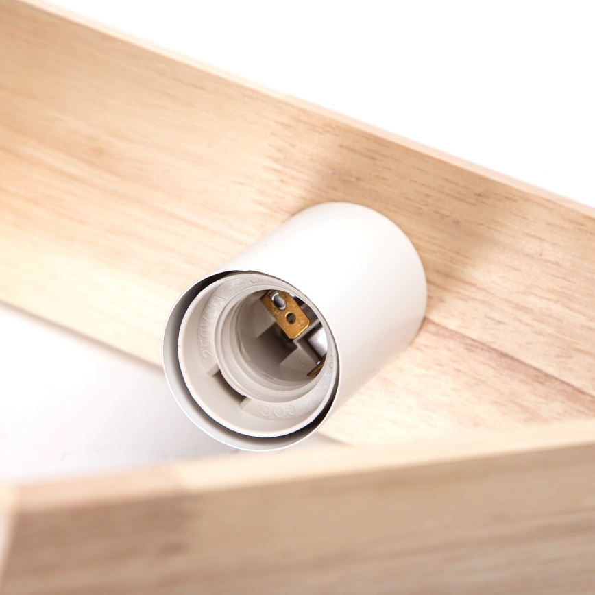 Aigostar - Candeeiro pendente com cabo 1xE27/60W/230V bege