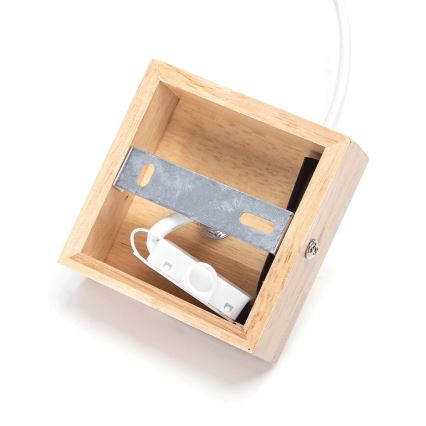 Aigostar - Candeeiro pendente com cabo 1xE27/60W/230V bege